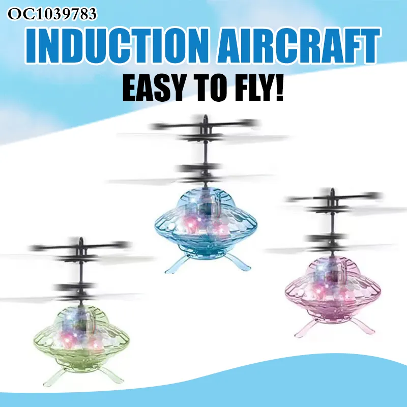 Wholesale Mini Children Controlled Hand Flying Light up Drone Toy for Children