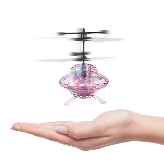 Wholesale Mini Children Controlled Hand Flying Light up Drone Toy for Children