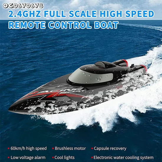 High Quality Plastic Speed Water Model Racing RC Remote Control Boat Toy