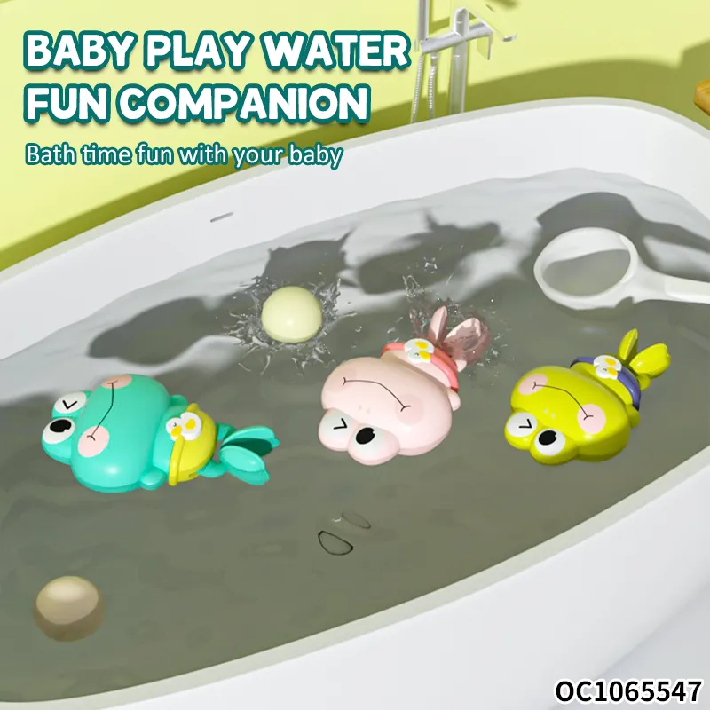 Wholesale Plastic Children Frog Baby Kids Summer Bath Water Swimming Baby Bath Toys for Kids