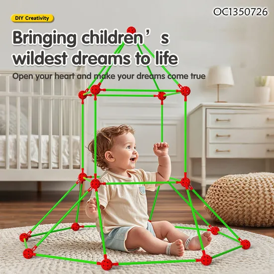 Wholesale Baby Tent Kids Creative Products Games Custom DIY Building Blocks Toys Playhouse for Kids Indoor