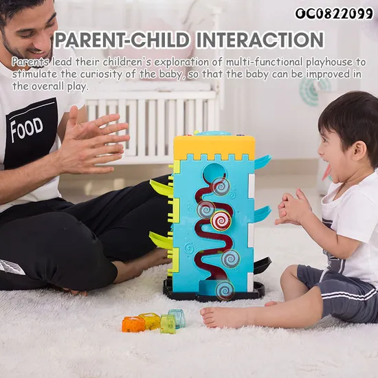 Montessori Electronic Plastic Educational Car Game Steering Wheel Toy for Children