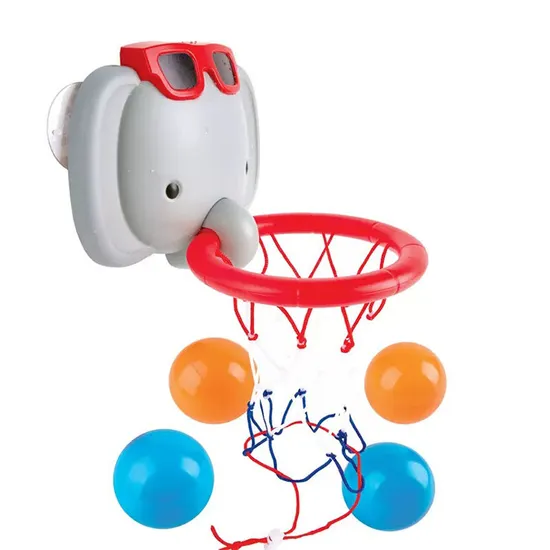 Wholesale Cartoon Elephant Play Water Games Mini Basketball Shower Bath Toy for Baby