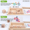 Early Learning Exercise Shapes Matching and Wooden Alphabet 3D Puzzle Jigsaw Puzzle Toys for Kids Early Educational with Cards