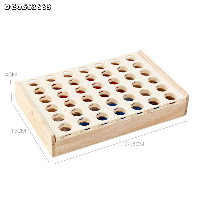 Wholesale Children Educational Family Board Games Customized Chess Wooden Cognitive Chess Toy Game