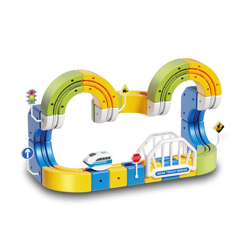 Children Game Adventure Toy Battery Operated Rail Car Toys Magnetic Hot Kids DIY Assembly Magic Track Car Toy for Baby Wholesale