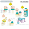 Wholesale Montessori Baby Bath Building Blocks Table Set Spray Water Games Toy for Kids