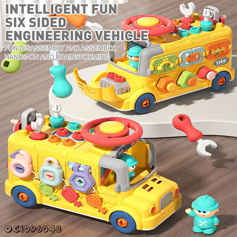 Electronic Children Educational Baby Sensory Steering Wheel Montessori Kids Puzzle Education Toys