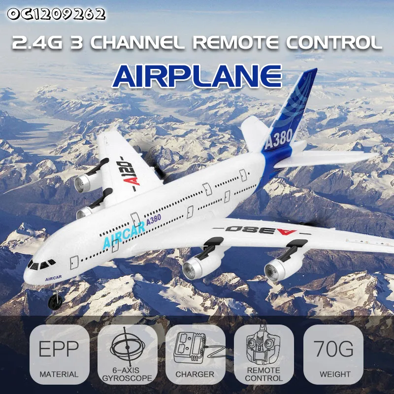 Wholesale Light up Flying Remote Control Foam RC Plane Model Aircraft for Children