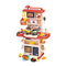 Wholesale Little Chef Kids Miniature Toy Music Kitchen Play Set Fun and Educational Cook Toy Set with Fruit Vegetable Wash Basin