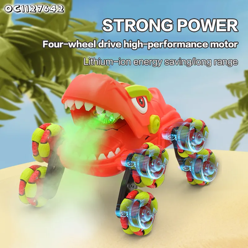 Wholesale Dinosaur RC Remote Control New Stunt Car Climbing Toy 360 Rotating