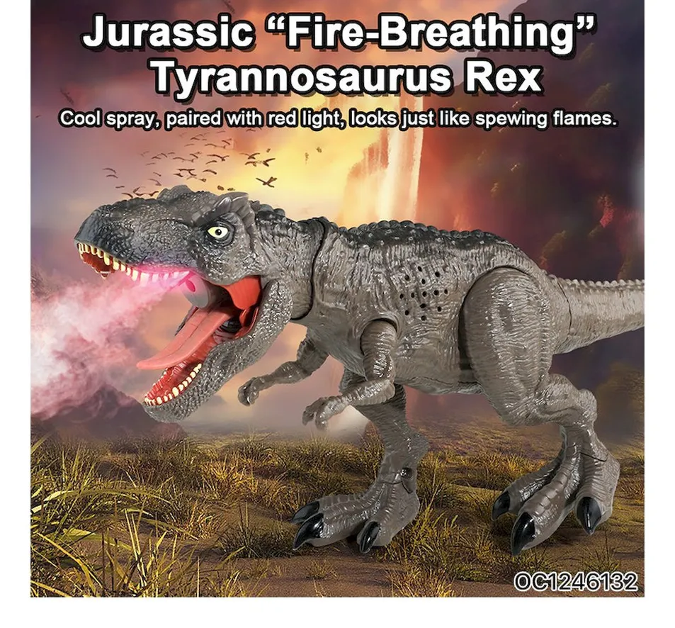 OEM ODM Custom Electric Simulation Battery-Operated Walking Dinosaur for Kids' Gift