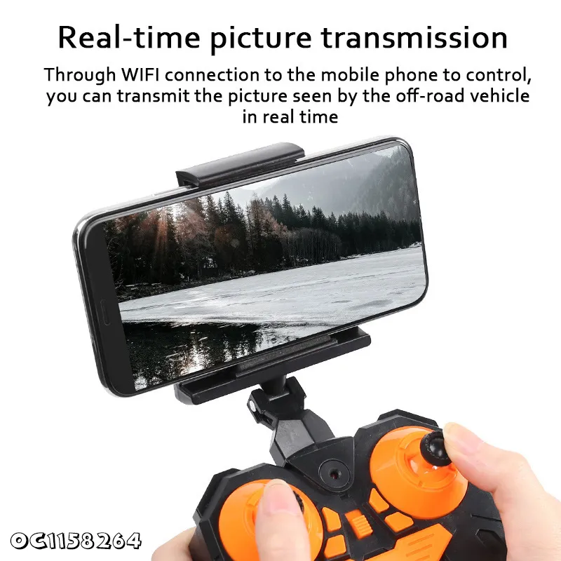 WiFi Connect Climbing Mobile Phone RC off Road Remote Control 1: 24 Scale Alloy Models Car with Camera for Kids