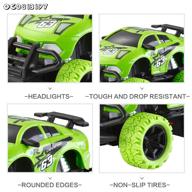 Wholesale Lighted up off Road Vehicle 1: 43 Stunt Model Kids Toy Cars