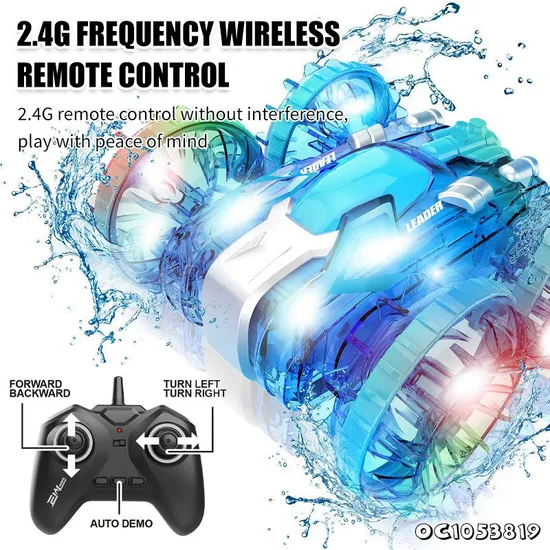 4WD Waterproof Double Sided Remote Control Challenge Toy RC New Stunt Car for Kids and Adult