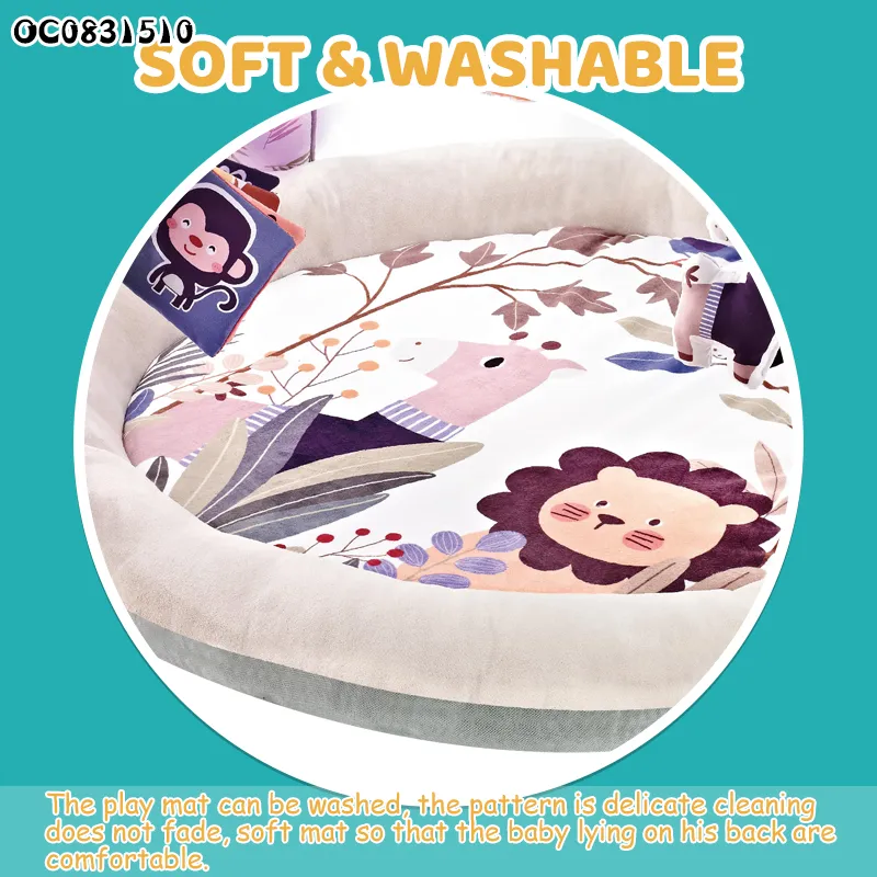 Hot Selling Baby Flooring Training Mat Newborn Baby Music Creative Activity Play Mat with Light Music