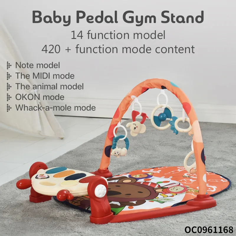 Hot Selling Foldable New Born Baby Toy Musical Pedal Piano Floor Exeecise Baby Crawling Activity Gym Play Mat