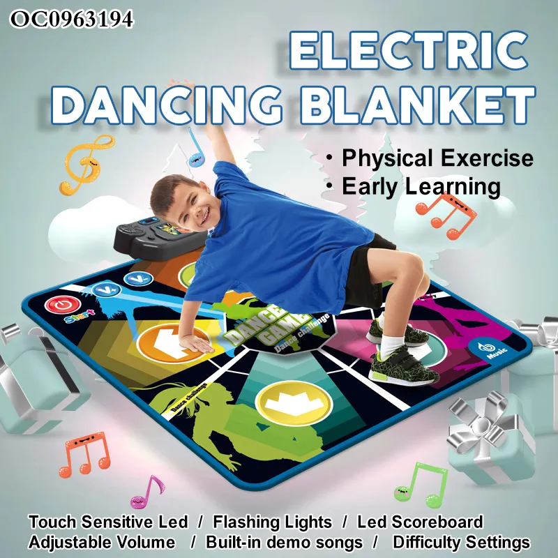 Hot Selling Children's Electronic Musical Play Dance Mat Music Mat Baby Activity Game Mat