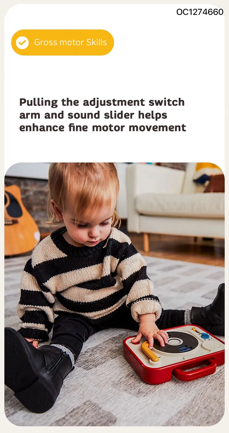 Montessori Sensory Musical Learning Toy Educative DJ Board Key Musical Toys for 3years Old Girls Wholesale