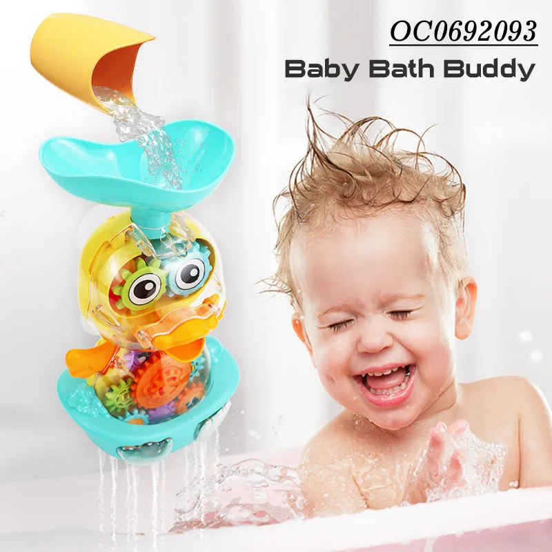 Transparent Gear Duck Baby Shower Head Gift Set Sprinkler Bath Toys Bathtub New Bath Toys