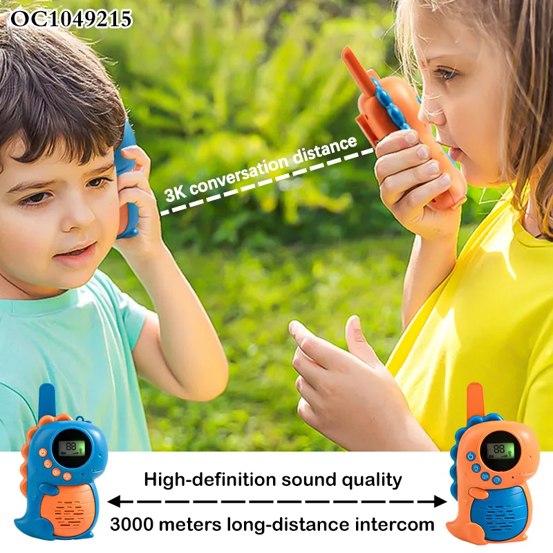Portable Wireless Handheld Interphone Interactive Plastic Dinosaur Walkie Talkie Child Toy Electric for Kidchildren