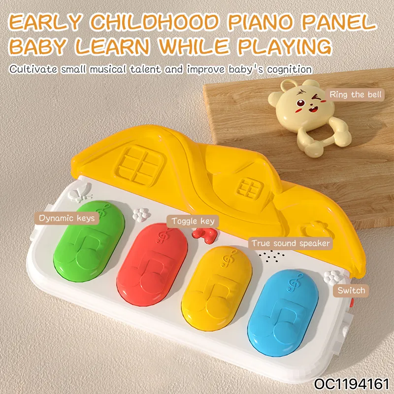Hot Selling Newborn Pedal Musical Piano Creative Training Play Gym Soft Safe Mat with Hanging Toys