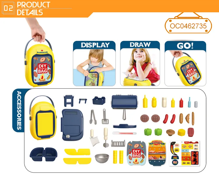 Modern Luxury Household Items Miniature Kitchen Toys Play Set for Cooking