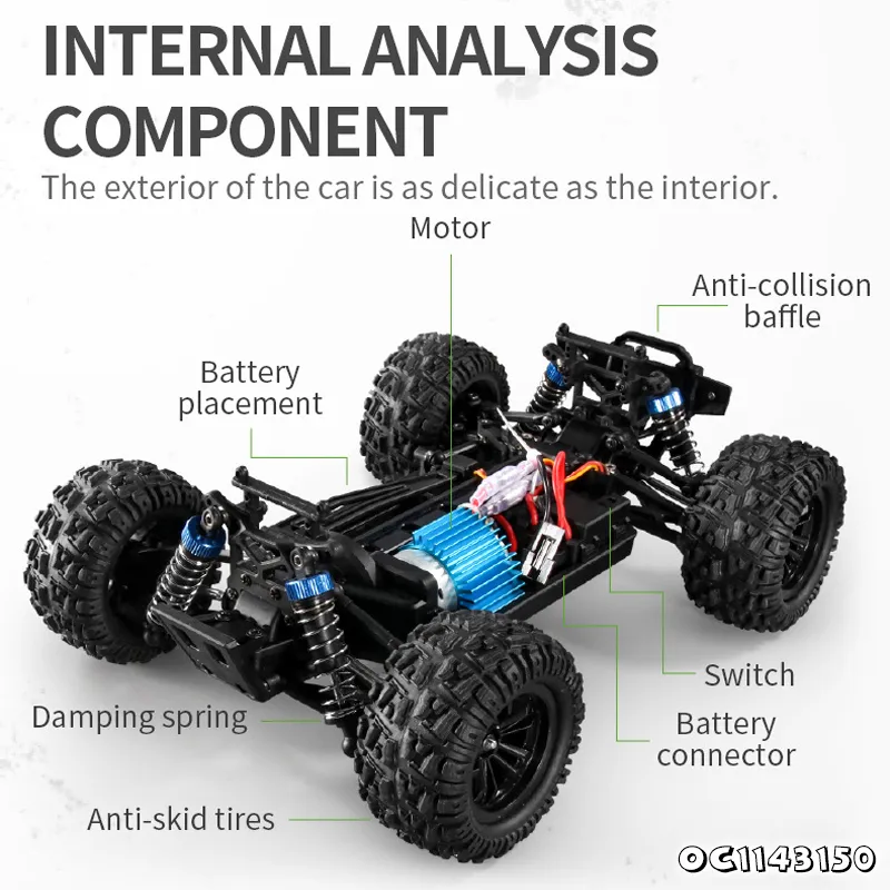 Plastic Remote Control Racing Car Toy High Speed Drift Car Model 1: 18 Scale RC Car