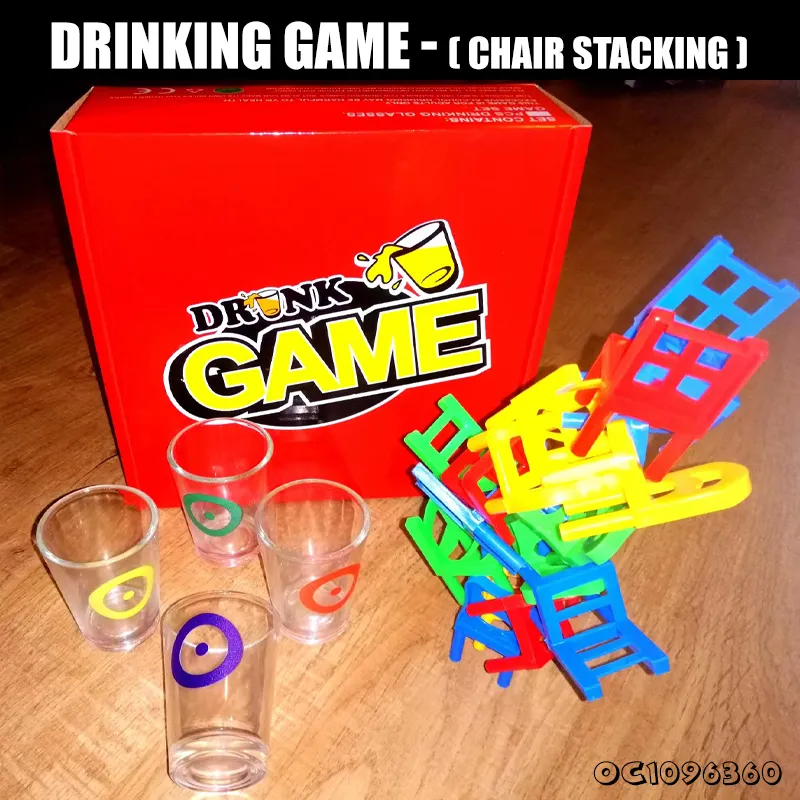 Hand Eye Coordination Balance Training Interactive Toys Creative Plastic Stacking Chair Party Drinking Games