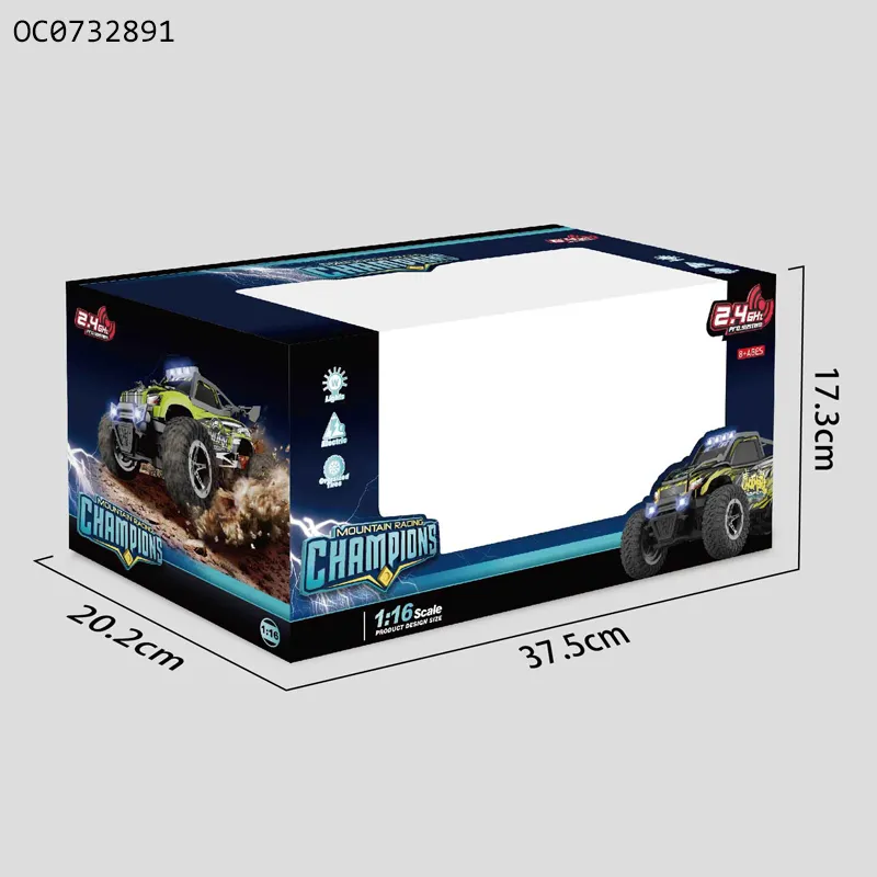 1: 16 Racing Remote Control RC off Road Drift Toy Car for Kids with Light
