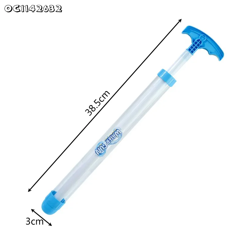 Transparent Water Pump Pipe Gift Plastic High-Pressure Toy Water Gun for Kids Children