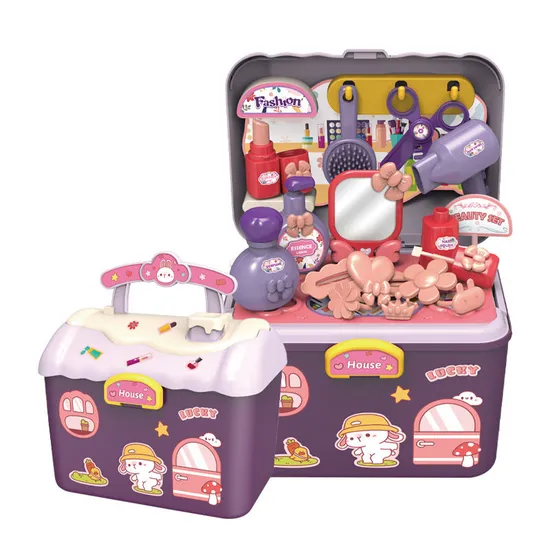 Plastic Girls Beauty Playing Set Fashion Toys Beautiful Lovely Girl for Kids