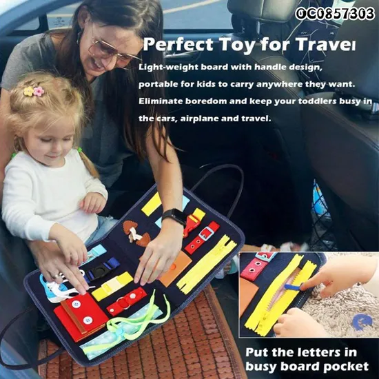 Learning Resources ABC Alphabet Activity Set Montessori Educational Toys Felt Busy Learning Board for Toddlers