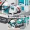 New Trending Simulation Cartoon City Track Parking Lot 2 in 1 Ambulance Toy Car Pretend Play Hospital Track for Kids with Plane