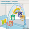Newborn Pedal Musical Piano Creative Training Play Gym Soft Safe Mat with Music Keyboard and Hanging Toys