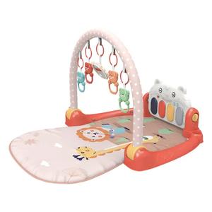 Wholesale Baby Waterproof Play Gym Mat Baby Floor Mat Baby Activity Mat Musical Hanging Rattle Mat with Pedal Piano