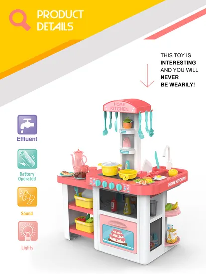 Kids Kitchen Sets Pretend Spray Children's Plastic Kitchen Tool Play Cooking Mini Toys
