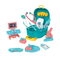 Wholesale Pretend Play Table Plastic Medical Tool Set Educational Montessori Doctor Toy for Children