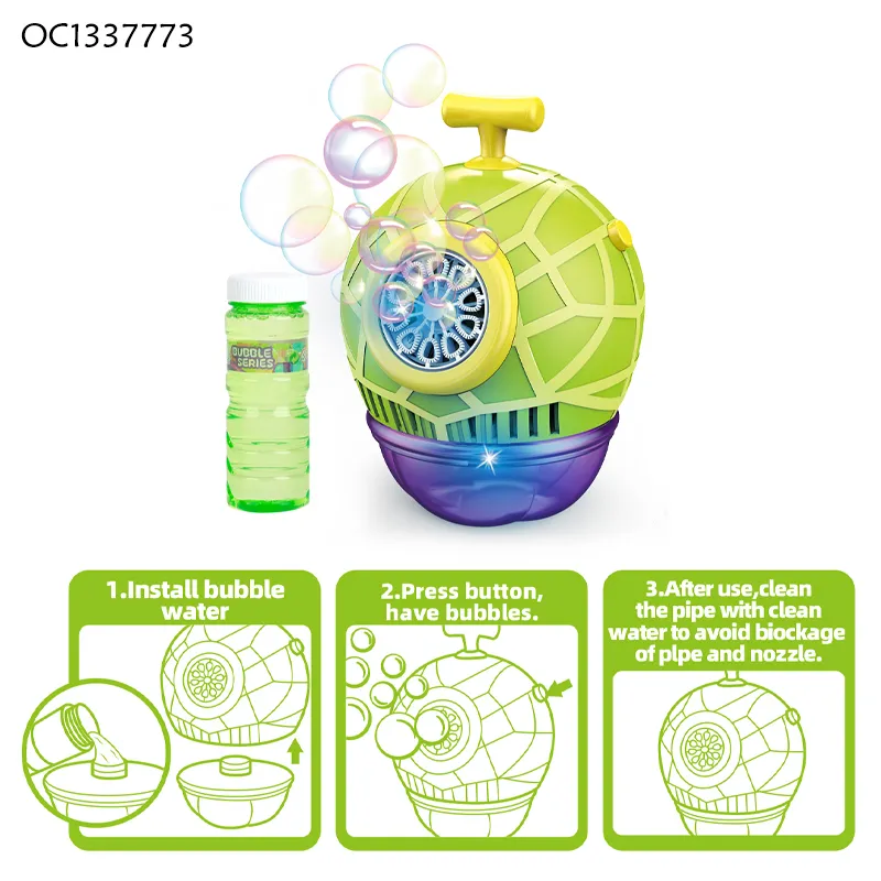 Kids Kindergarten Gadren Toys Summer Beach 2026 Trendy Items Plastic Battery Operated Bubble Wand Making Machines with Light