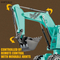 RC Miniature Excavation Equipment Remote Control Digger Kids Electric Construction Toys Excavator Electric RC Truck