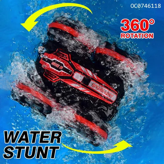 High Quality Amphibious Boys Toys Remote Control Rotating RC Stunt Car