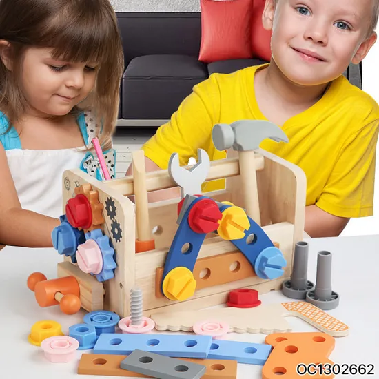 Little Engineer Kids Assembly DIY Montessori Tool Box Kid Hands on Early Learning Screw Set and Nuts Plastic 2026 Assembling Tool Toy