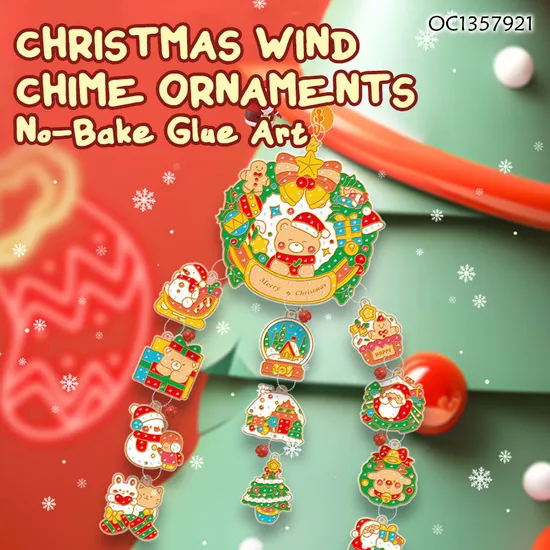 Wholesale DIY Handmade Graffiti Toys Custom Crystal Decoration Pendant Keychain Christmas Items Montessori Educational Toy for Kids