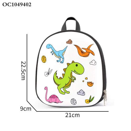 Wholesale Cartoon Dinosaur Theme DIY Doodle Bag Hard Cartoon Children School Backpack Bag for Painting