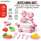 Wholesale Children's Plastic Games Pretend Play Plastic Fruits and Vegetables Cutting Kitchen Set Toys for Kids