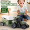 High Quality Toy Car Transporters Model Kids Remote Control RC Farmer Car Farmer Toy Truck with Sound