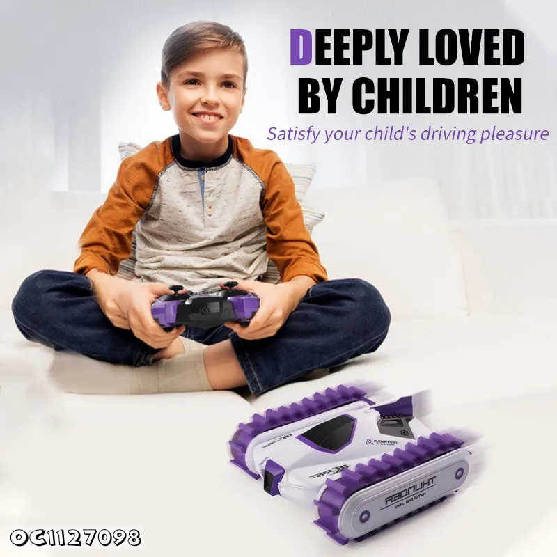 Wholesale New Model Land and Water Vehicle Amphibious Remote Control Stunt Double Sided RC Car Toy