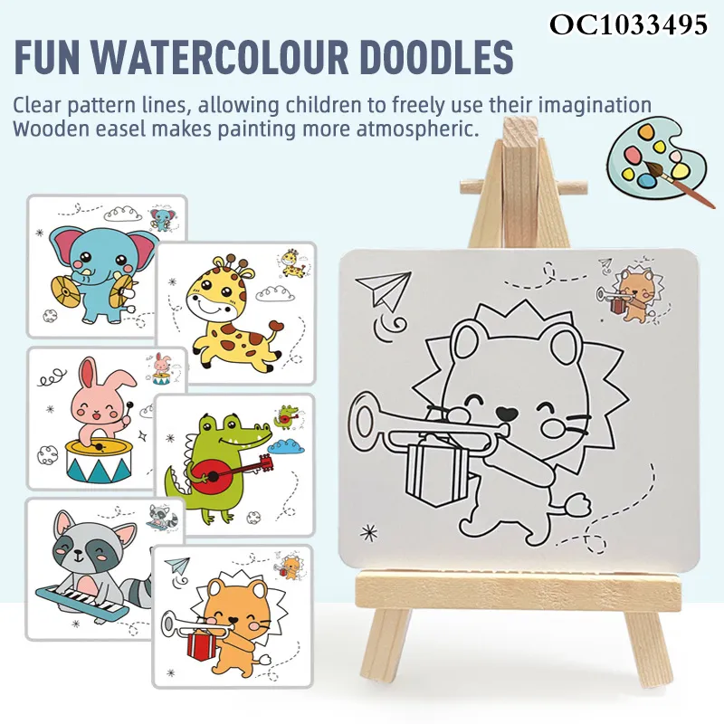 Cartoon Animals Creative and DIY Craft Art Toys Draw Double Sided Toys Wholesale Magnetic Writing Drawing Board