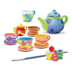 Wholesale Child Ceramics Tea Set Kits Popular DIY Montessori Handmade Toy