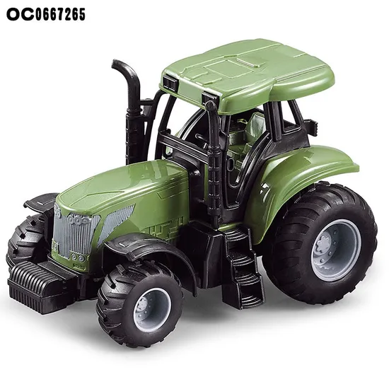 High Quality Kids Farm Learning PVC Cow Horse Animals Transport Trucks Children RC Tractor Model Toy Truck